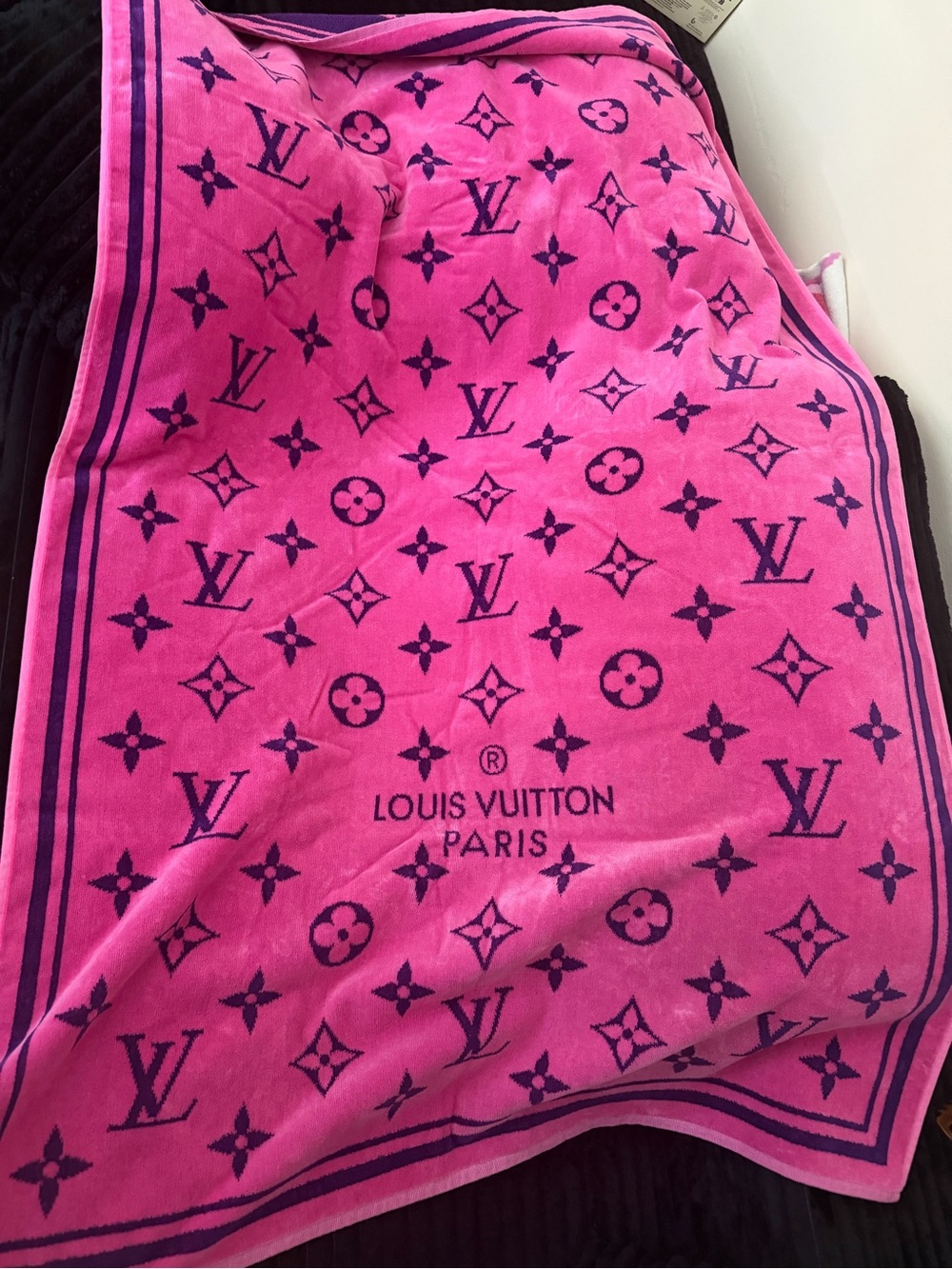 Louis Vuitton Drap Bain Pink Towel